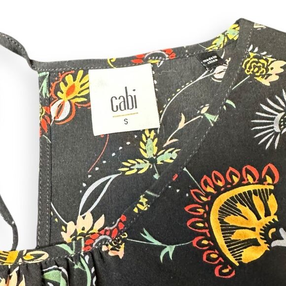 CABI Women’s Black Legend Folklore Print Sleeveless Top Size Small Style #3621 - Picture 4 of 6